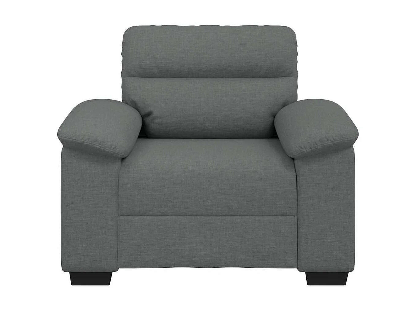 Fauteuil gris foncé 60 cm tissu
