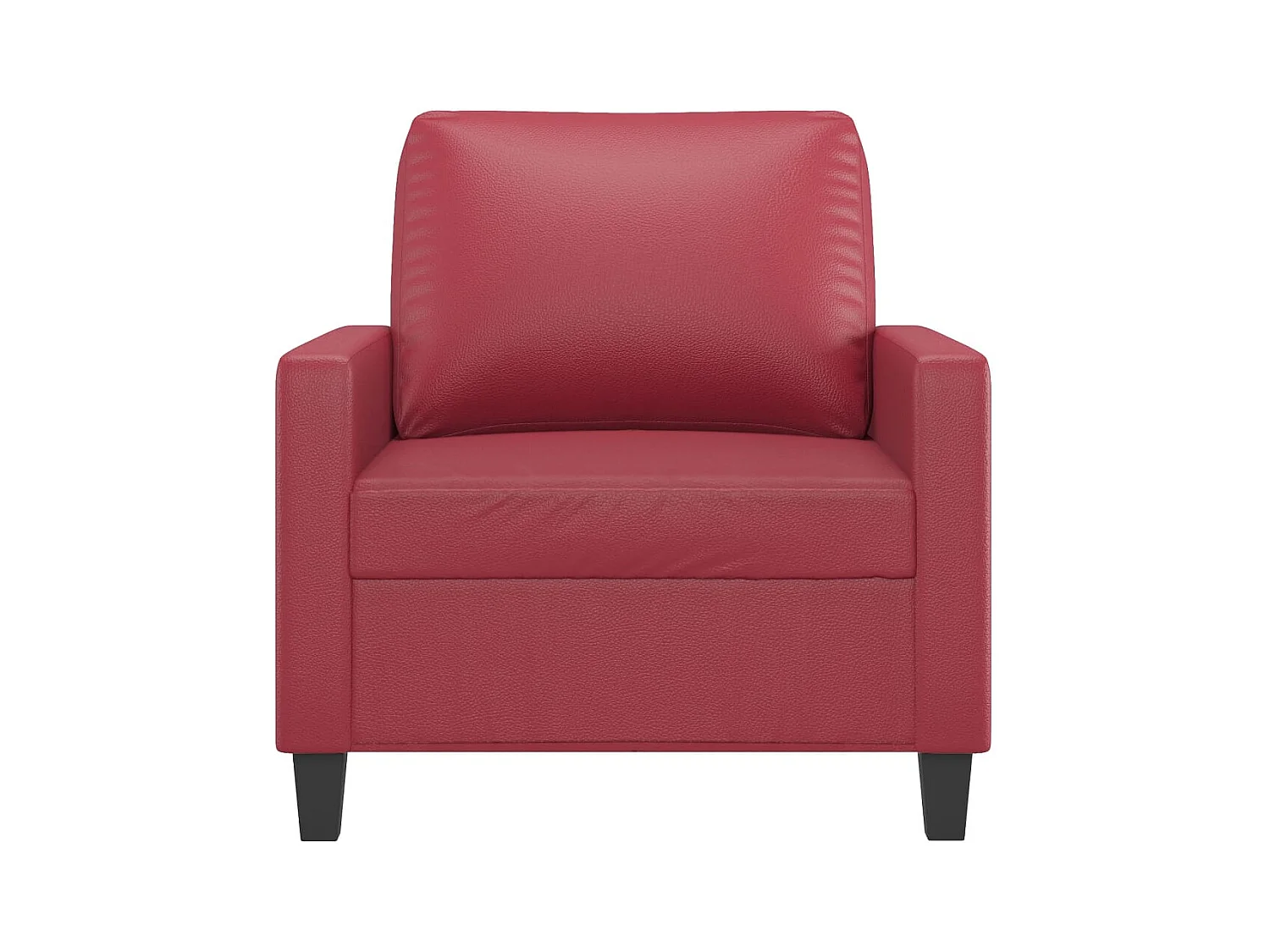 Poltrona bordeaux rosso 60 cm in similpelle