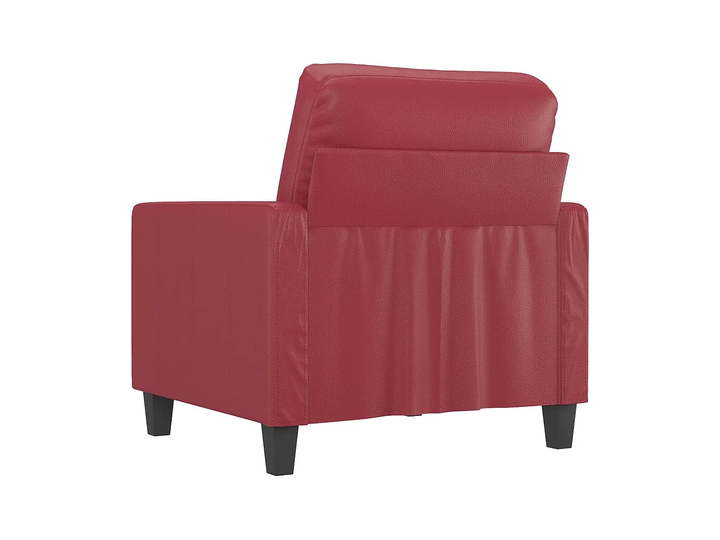 Poltrona bordeaux rosso 60 cm in similpelle