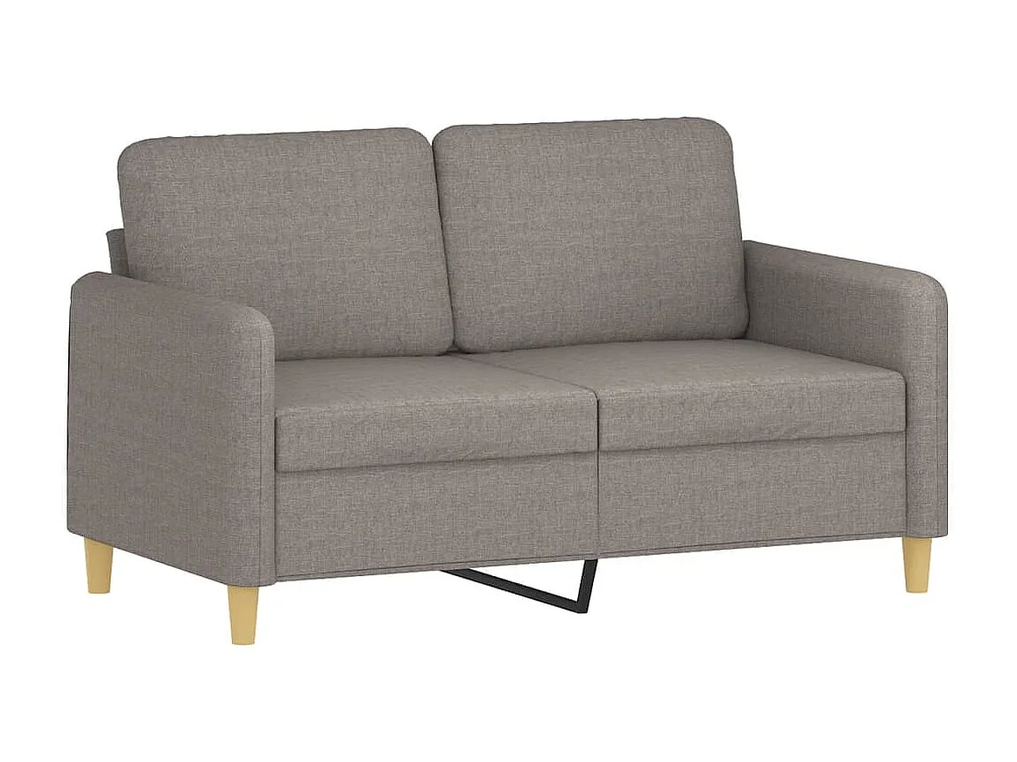 Ensemble de canapés 2 pcs avec coussins Taupe Tissu