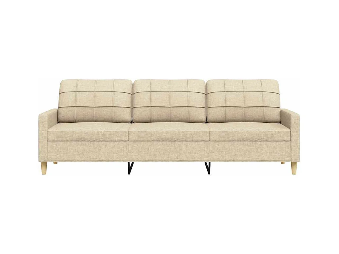 3-zitsbank Crème 210 cm Stof