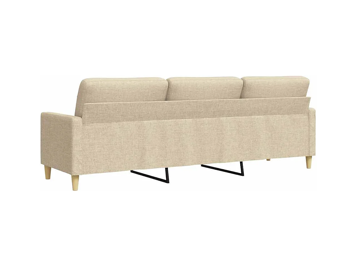 3-zitsbank Crème 210 cm Stof