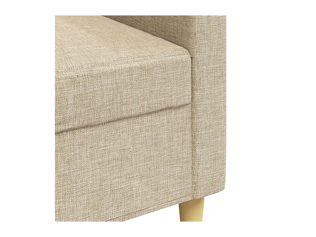 3-zitsbank Crème 210 cm Stof