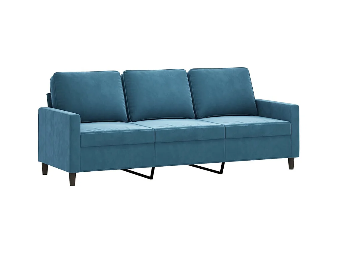 2-teiliges Sofaset mit Kissen Blue Velvet