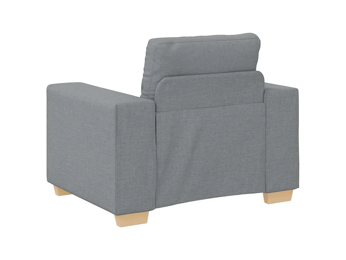 Fauteuil Gris clair 60 cm Tissu