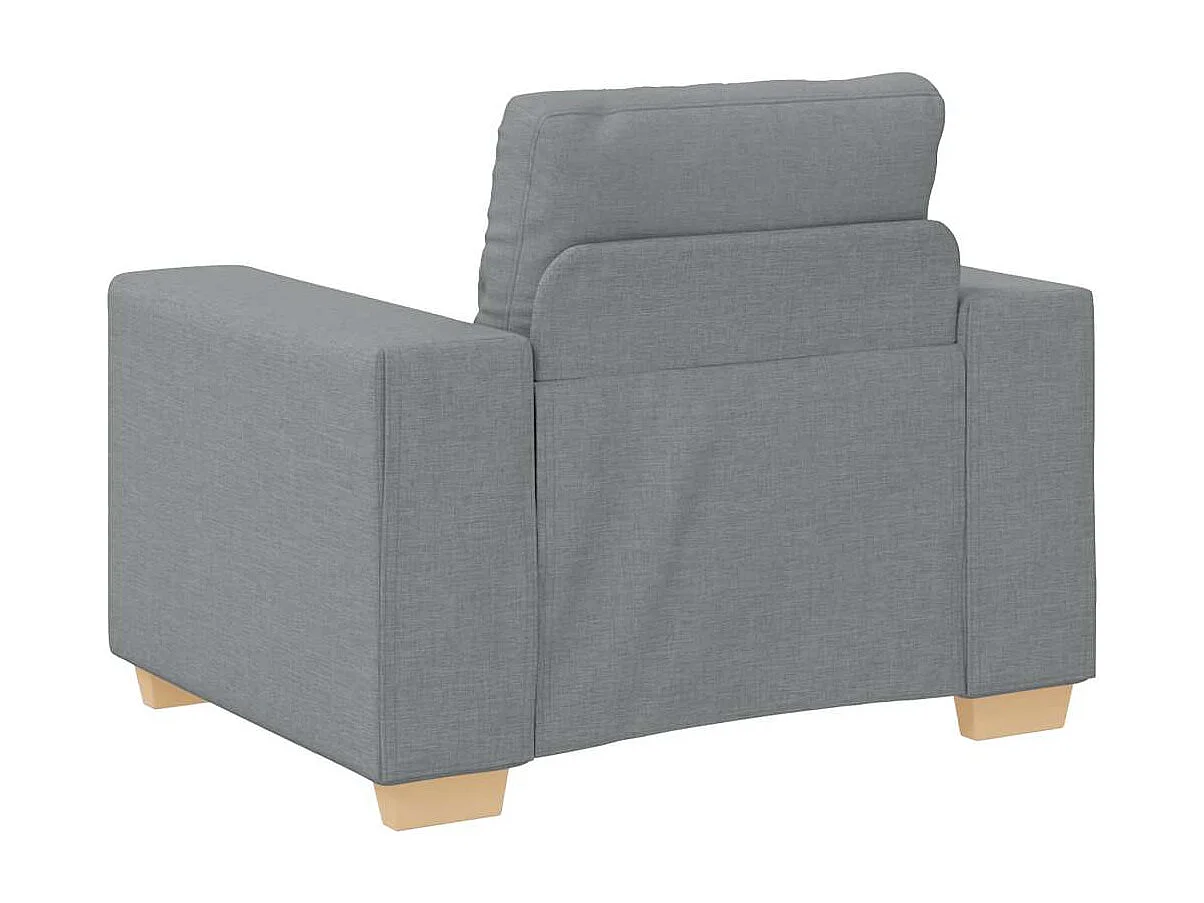 Fauteuil Gris clair 60 cm Tissu