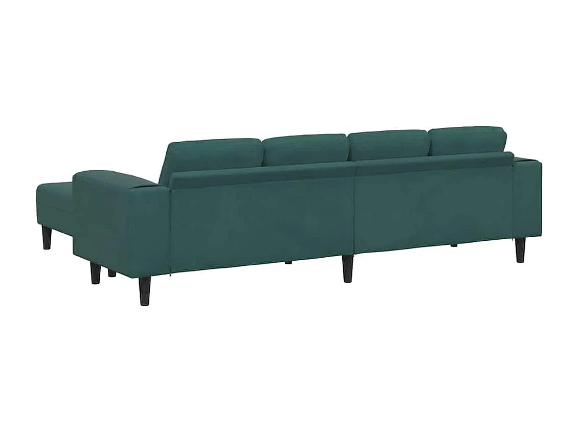 Ensemble de Canapés 3 pcs Vert foncé Velours