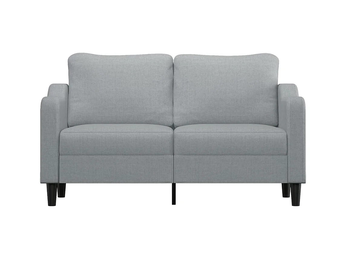 2-Sitzer-Sofa Hellgrau 140 cm Stoff