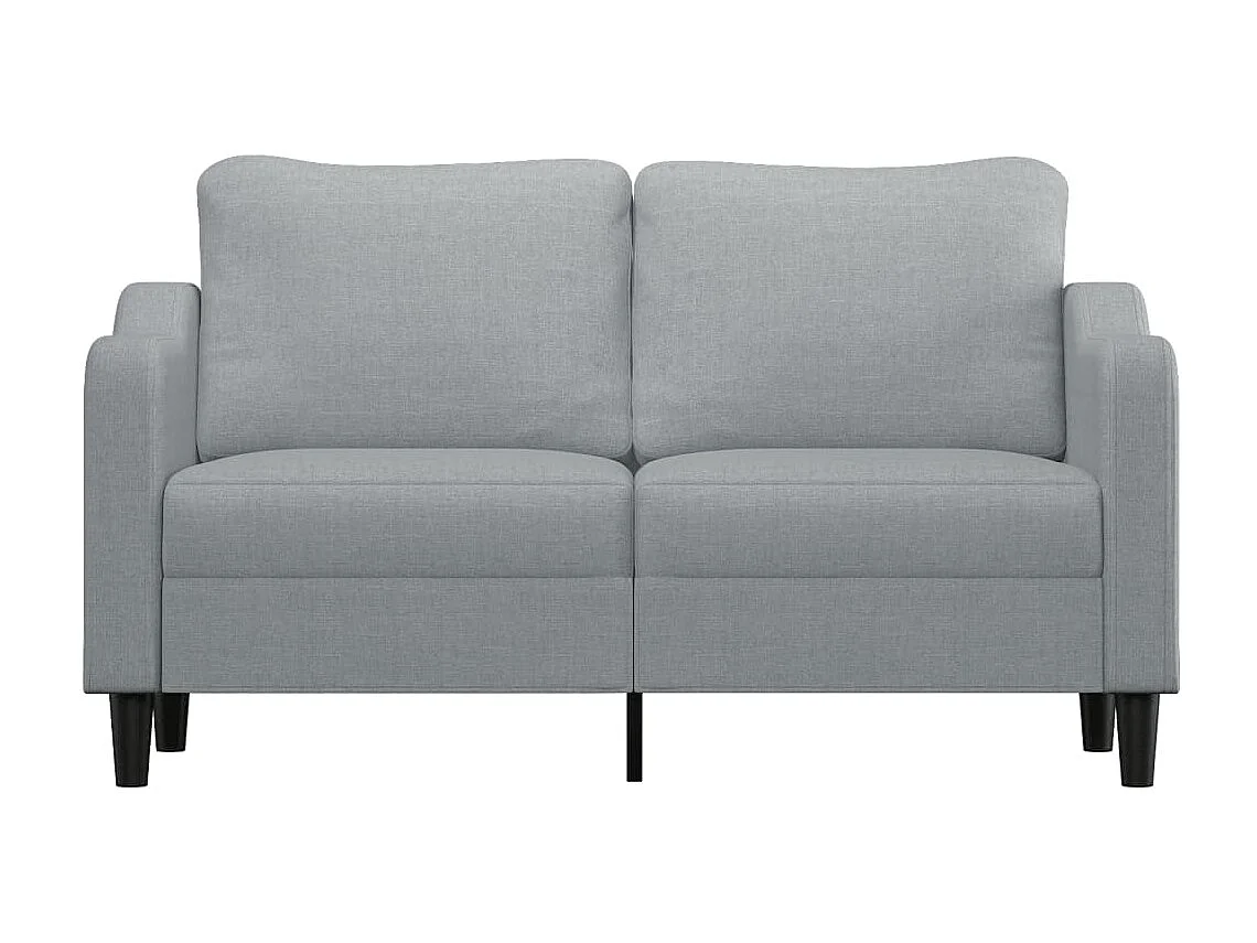 2-Sitzer-Sofa Hellgrau 140 cm Stoff