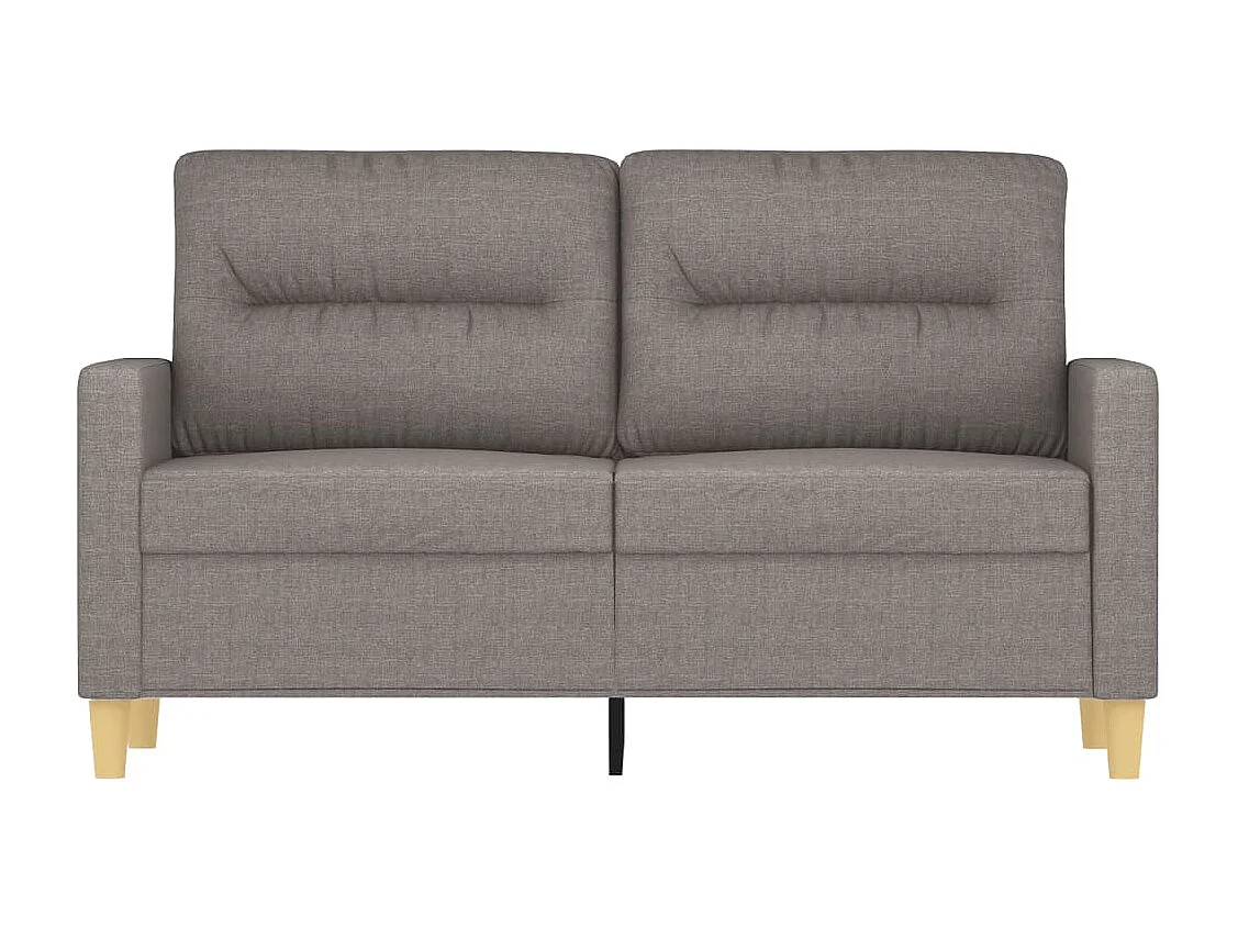 2-Sitzer-Sofa Taupe 120 cm Stoff
