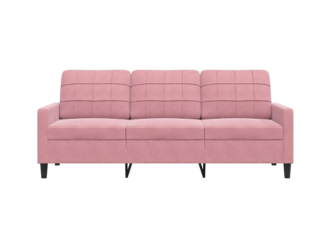 Divano 3 posti Rosa 180 cm Velluto