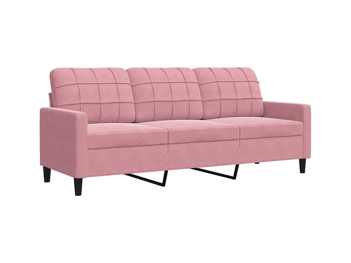 3-zitsbank Roze 180 cm Fluweel