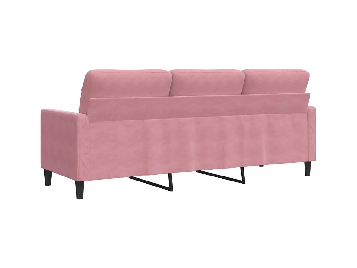 3-zitsbank Roze 180 cm Fluweel