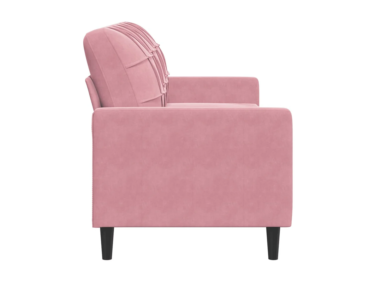 Sofá 3 plazas Rosa 180 cm Terciopelo