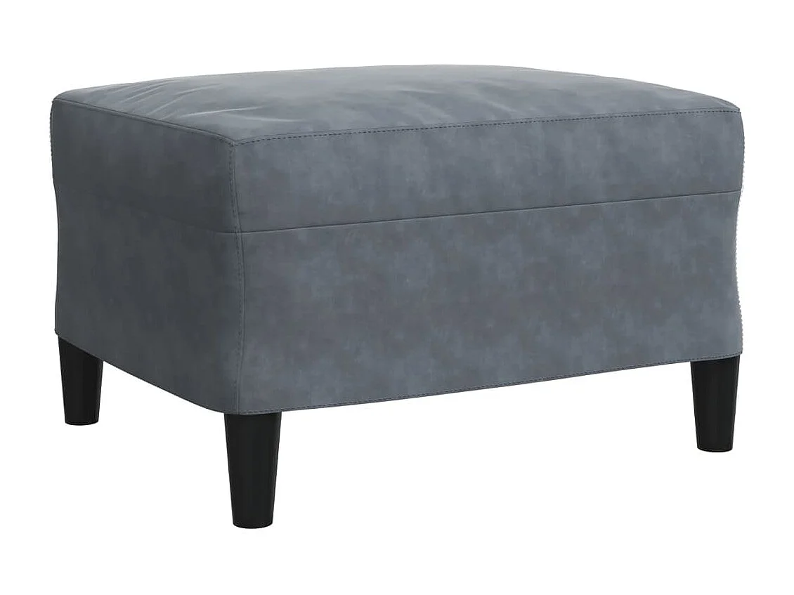 Ensemble de canapés 3 pcs avec coussins Gris foncé Velours