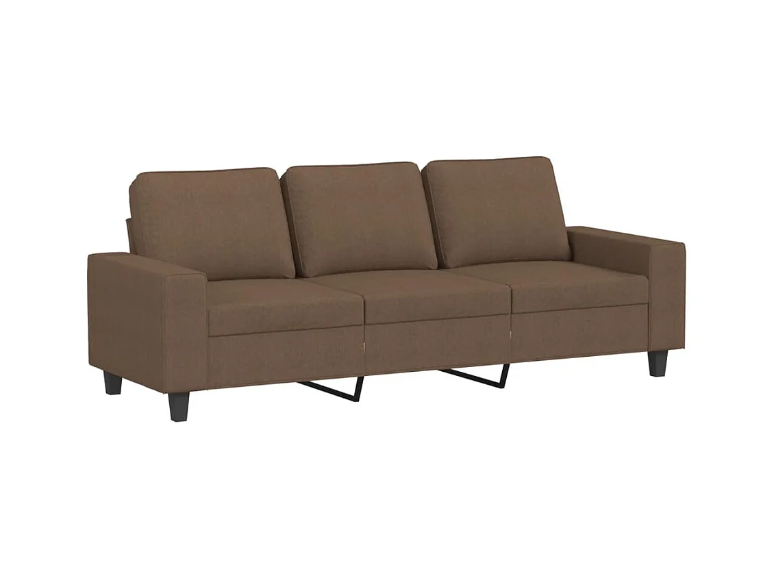 3-Sitzer-Sofa Braun 180 cm Stoff