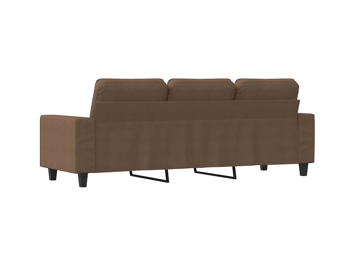 3-Sitzer-Sofa Braun 180 cm Stoff