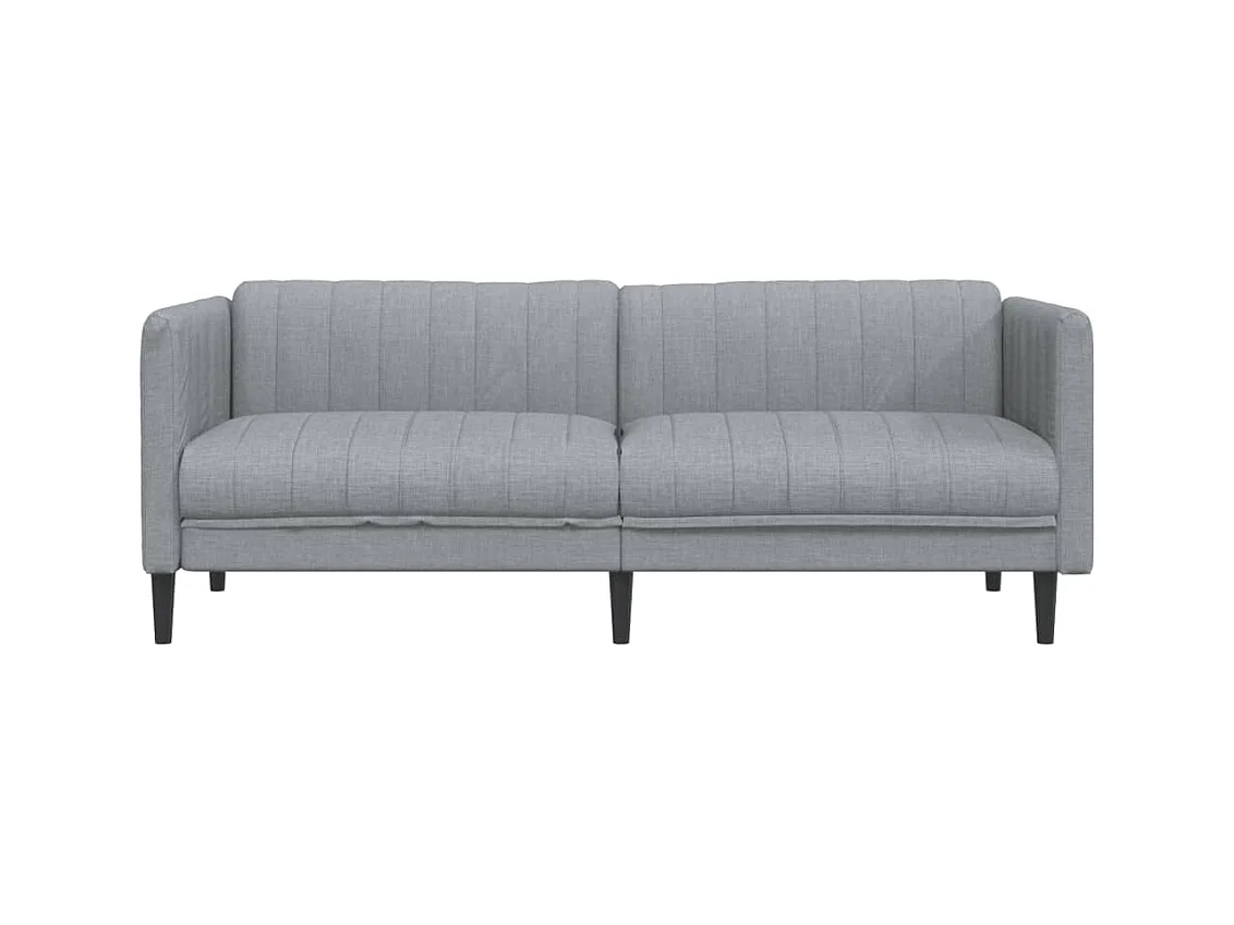 Sofá de 3 plazas de tela gris claro