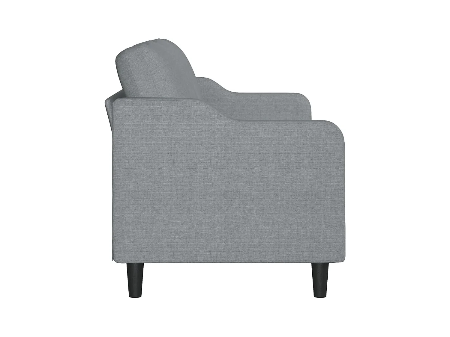 Divano 3 posti Grigio chiaro 180 cm Tessuto