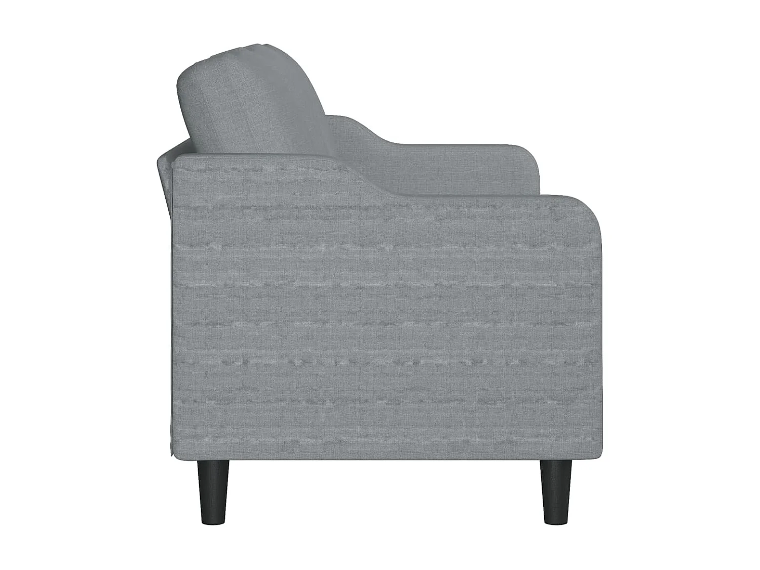 Divano 3 posti Grigio chiaro 180 cm Tessuto