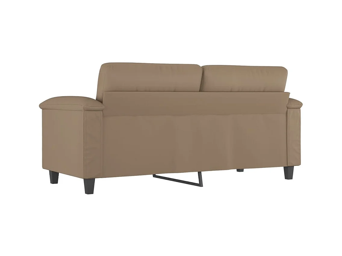 2-Sitzer-Sofa Cappuccino 140 cm Kunstleder