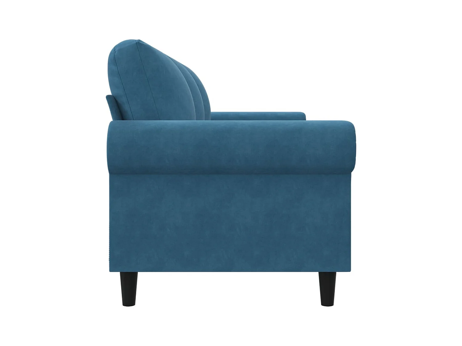 3-Sitzer-Sofa Blau 180 cm Samt