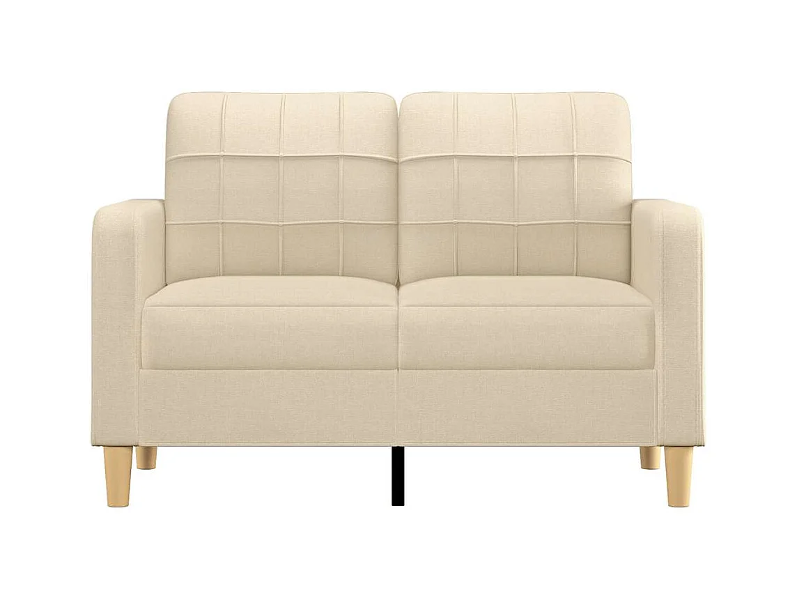 2-zitsbank Crème 120 cm Stof