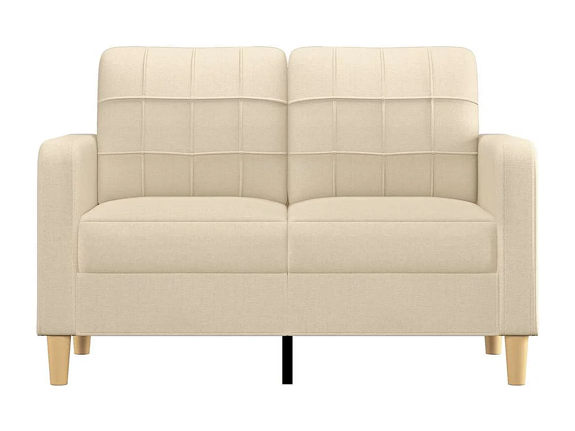 Divano 2 posti Crema 120 cm Tessuto