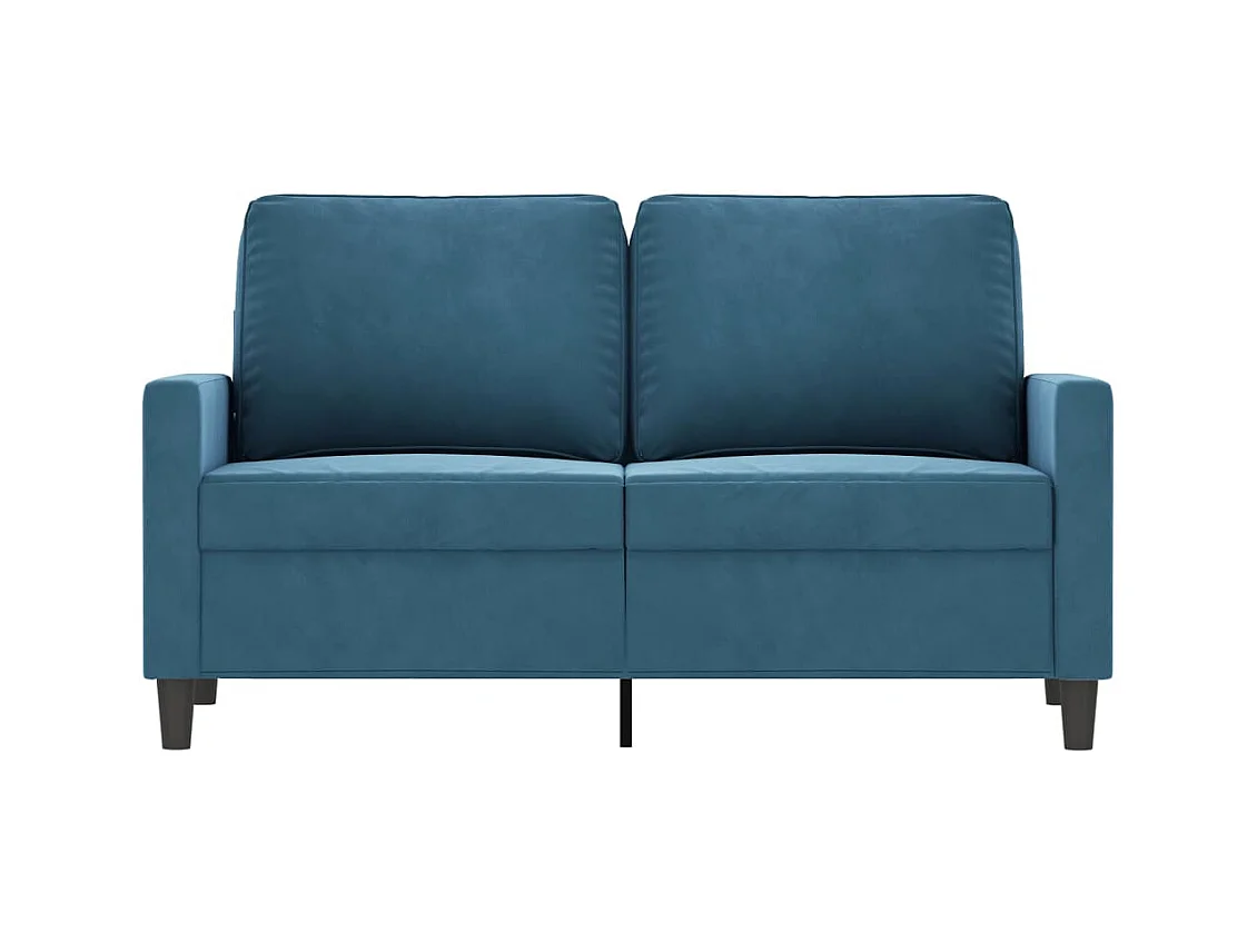 2-Sitzer-Sofa Blau 120 cm Samt