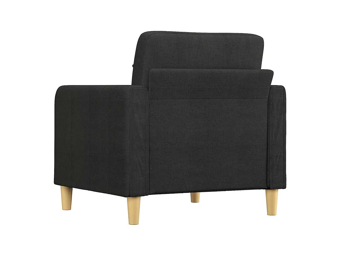 Poltrona nera 60 cm in tessuto