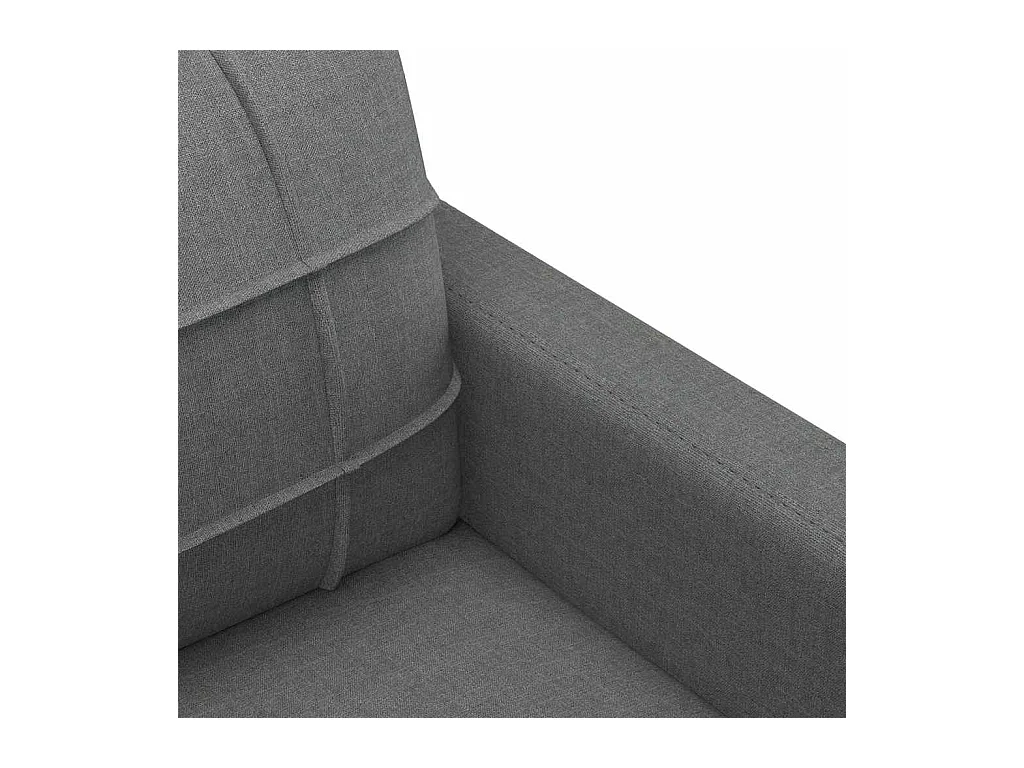 Sofá 2 plazas Gris oscuro 140 cm Tela