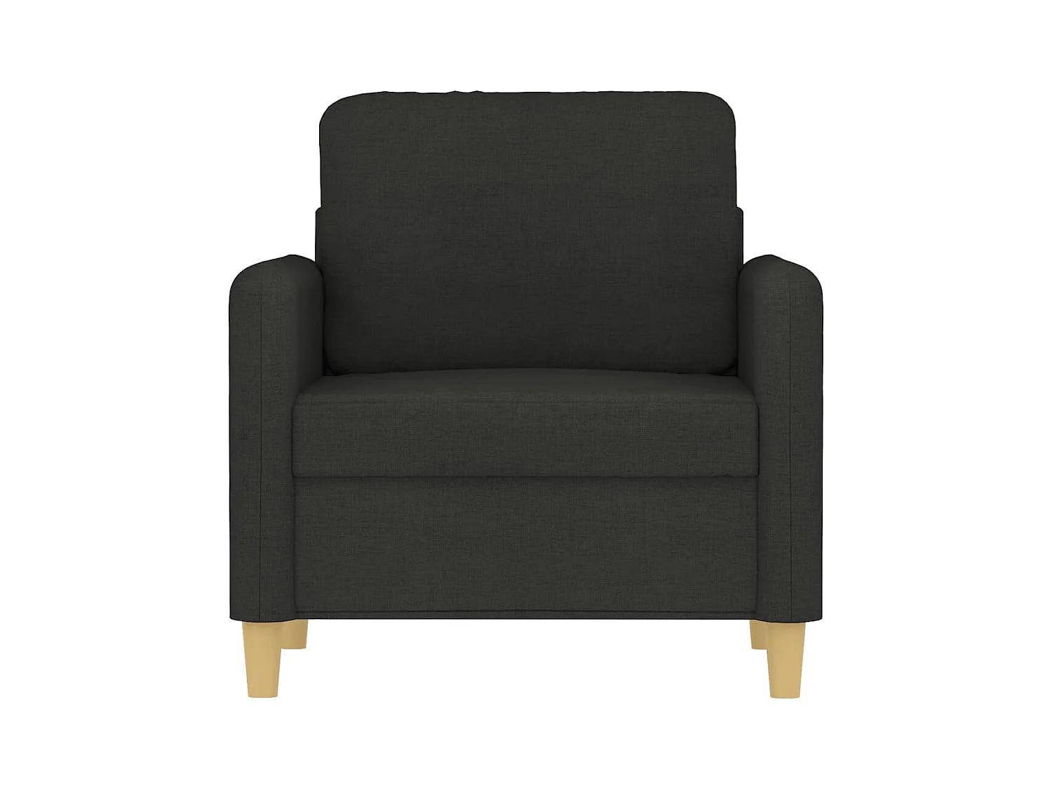 Poltrona nera 60 cm in tessuto