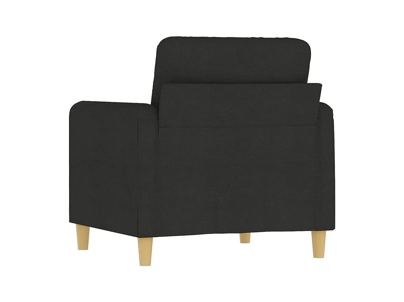 Poltrona nera 60 cm in tessuto