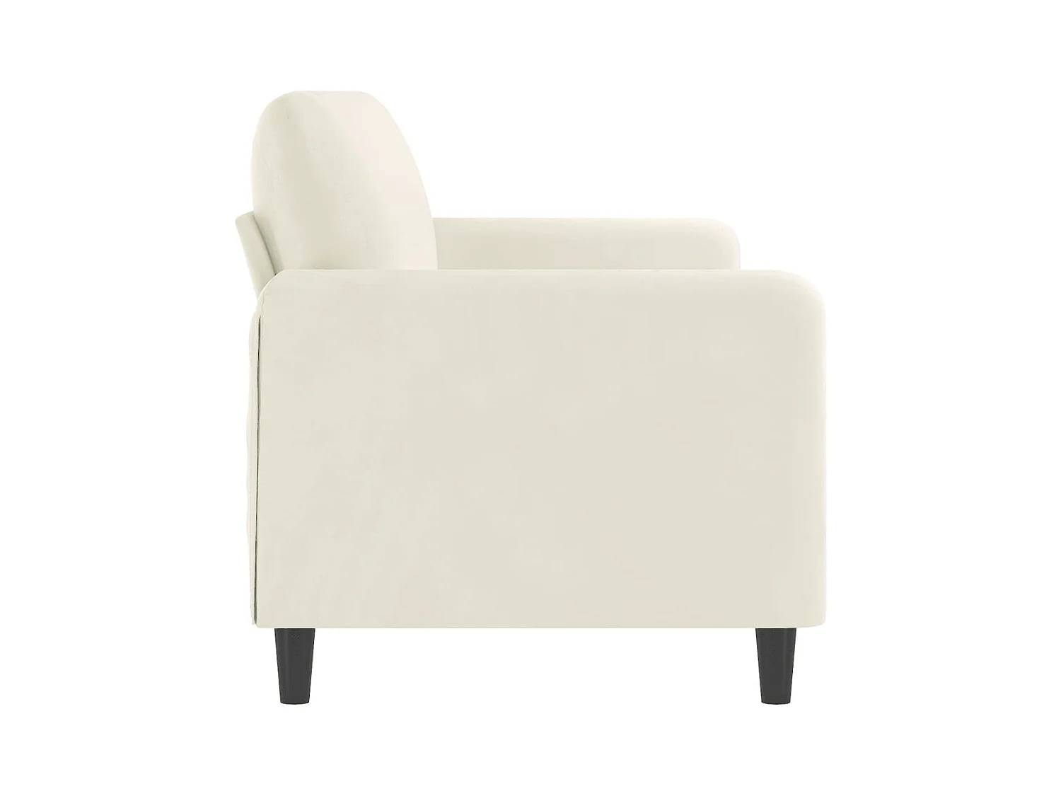 3-zitsbank Crème 180 cm Fluweel