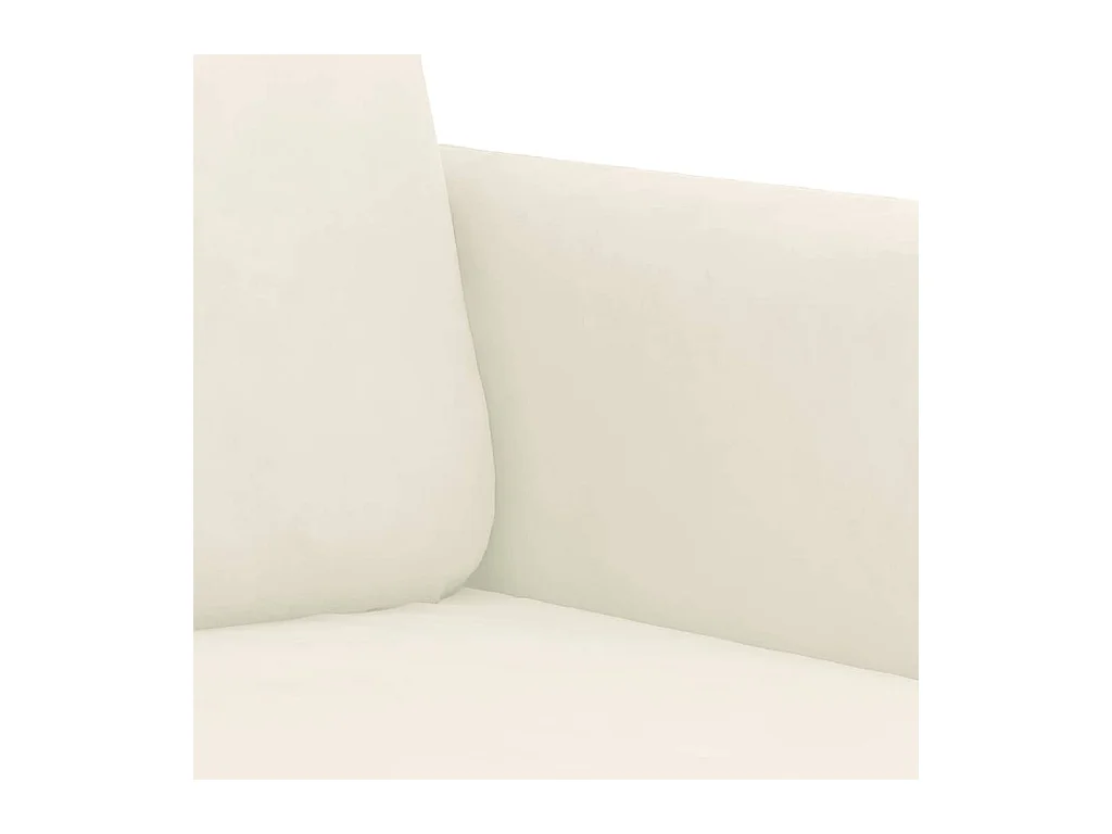 3-zitsbank Crème 180 cm Fluweel