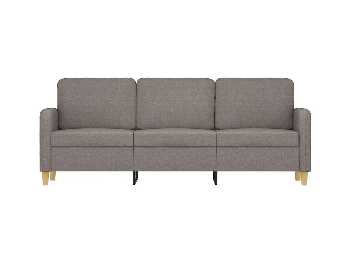 Divano 3 posti Taupe 180 cm Tessuto