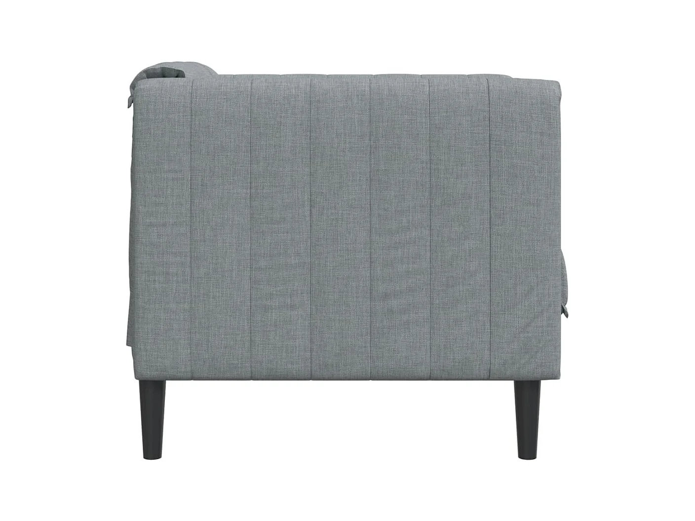 Lichtgrijze stoffen fauteuil