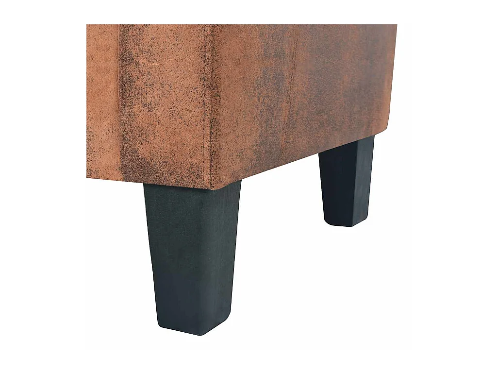 2-zitsbank in bruin imitatiesuède