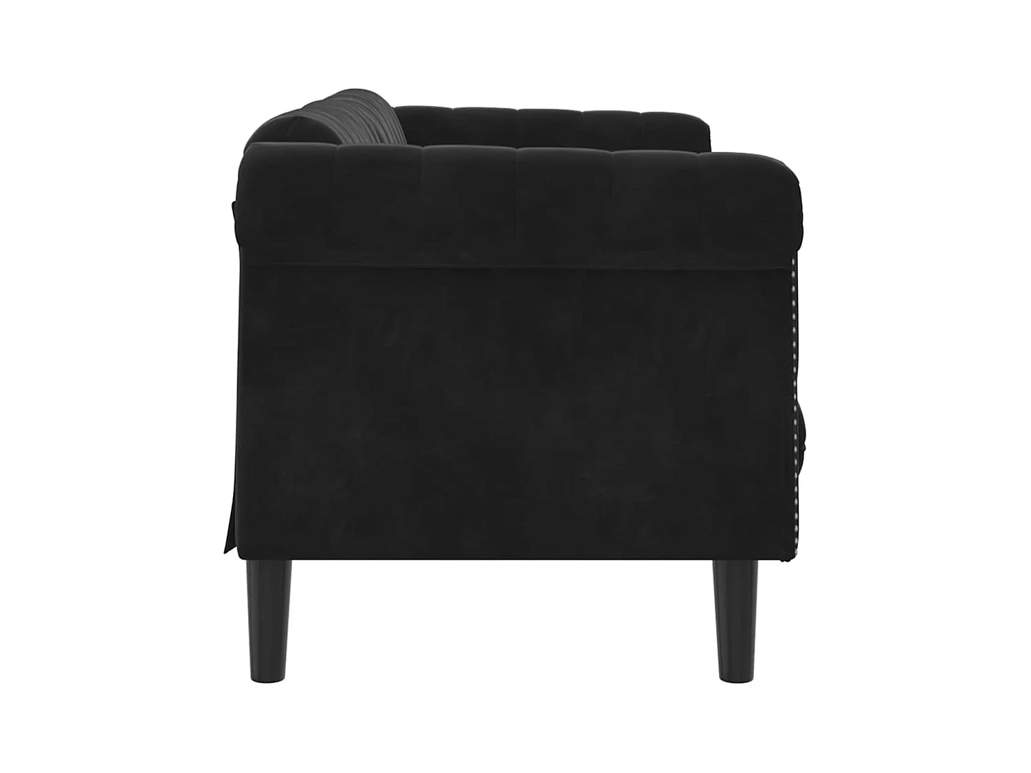 Divano a 2 posti in velluto nero