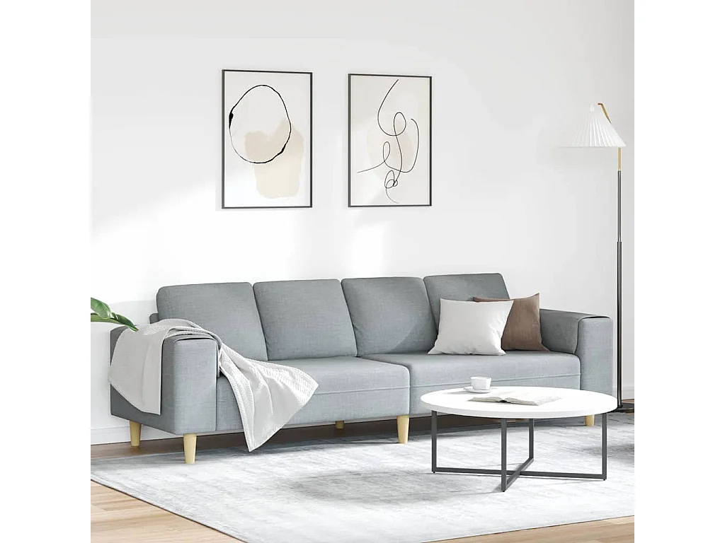 Ensemble de Canapés Gris clair tissu