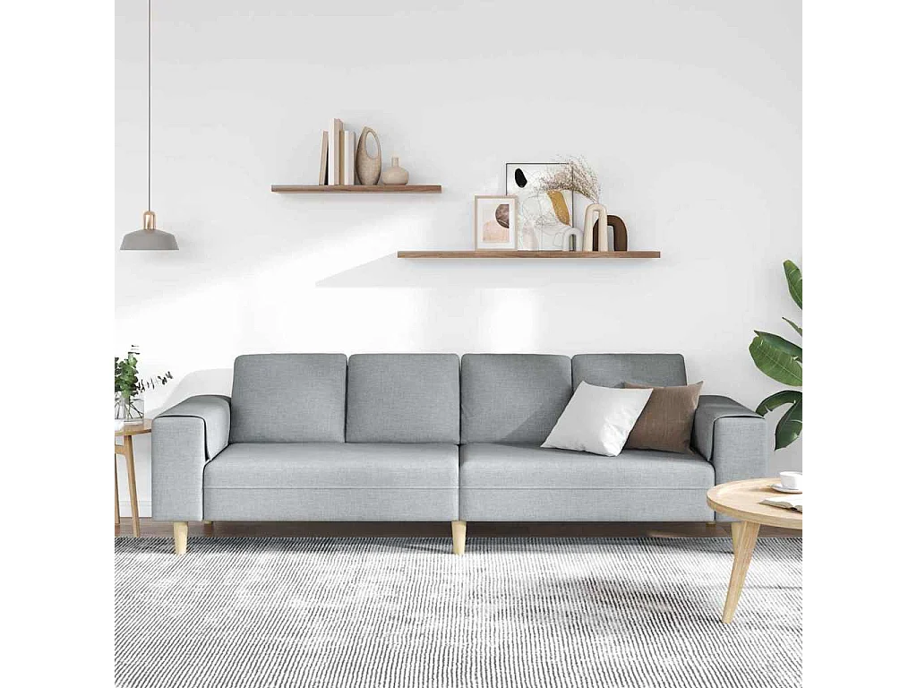 Ensemble de Canapés Gris clair tissu