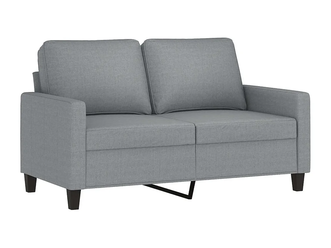 Ensemble de canapés 3 pcs avec coussins Gris clair Tissu