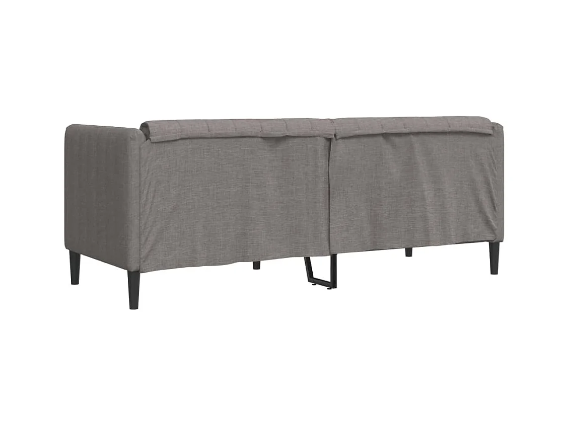 2-zits taupe stoffen bank