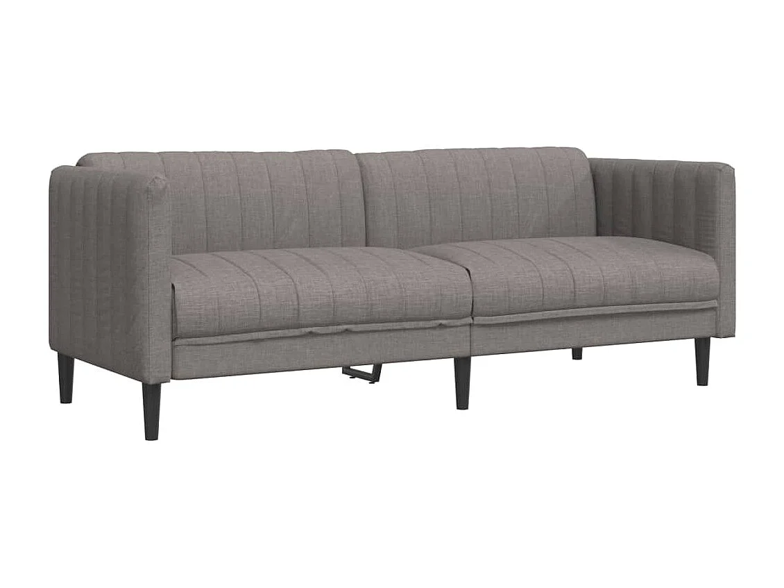 Ensemble de canapés 2 pcs taupe tissu