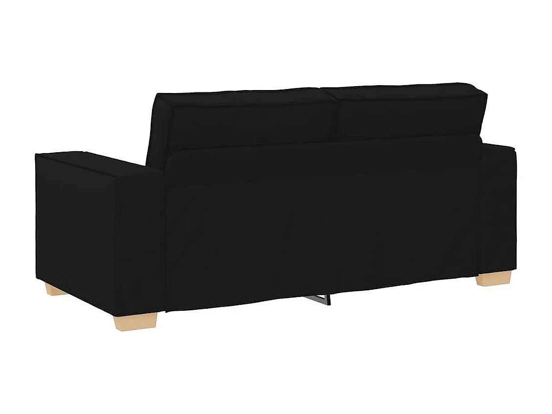 2-zitsbank Zwart 140 cm Stof