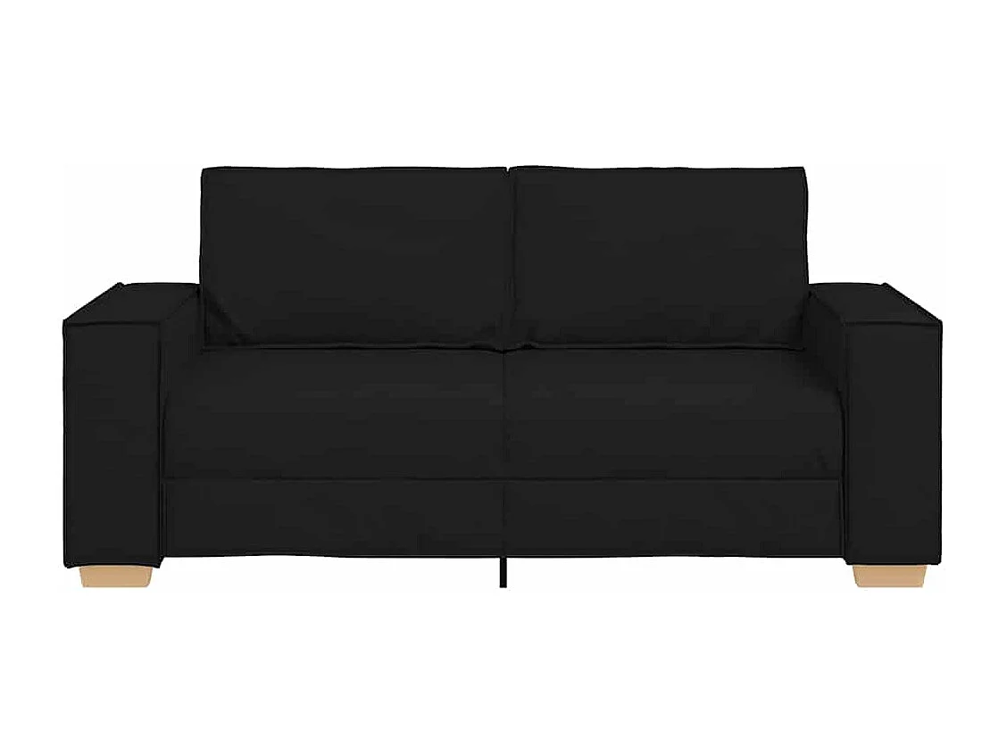 2-zitsbank Zwart 140 cm Stof