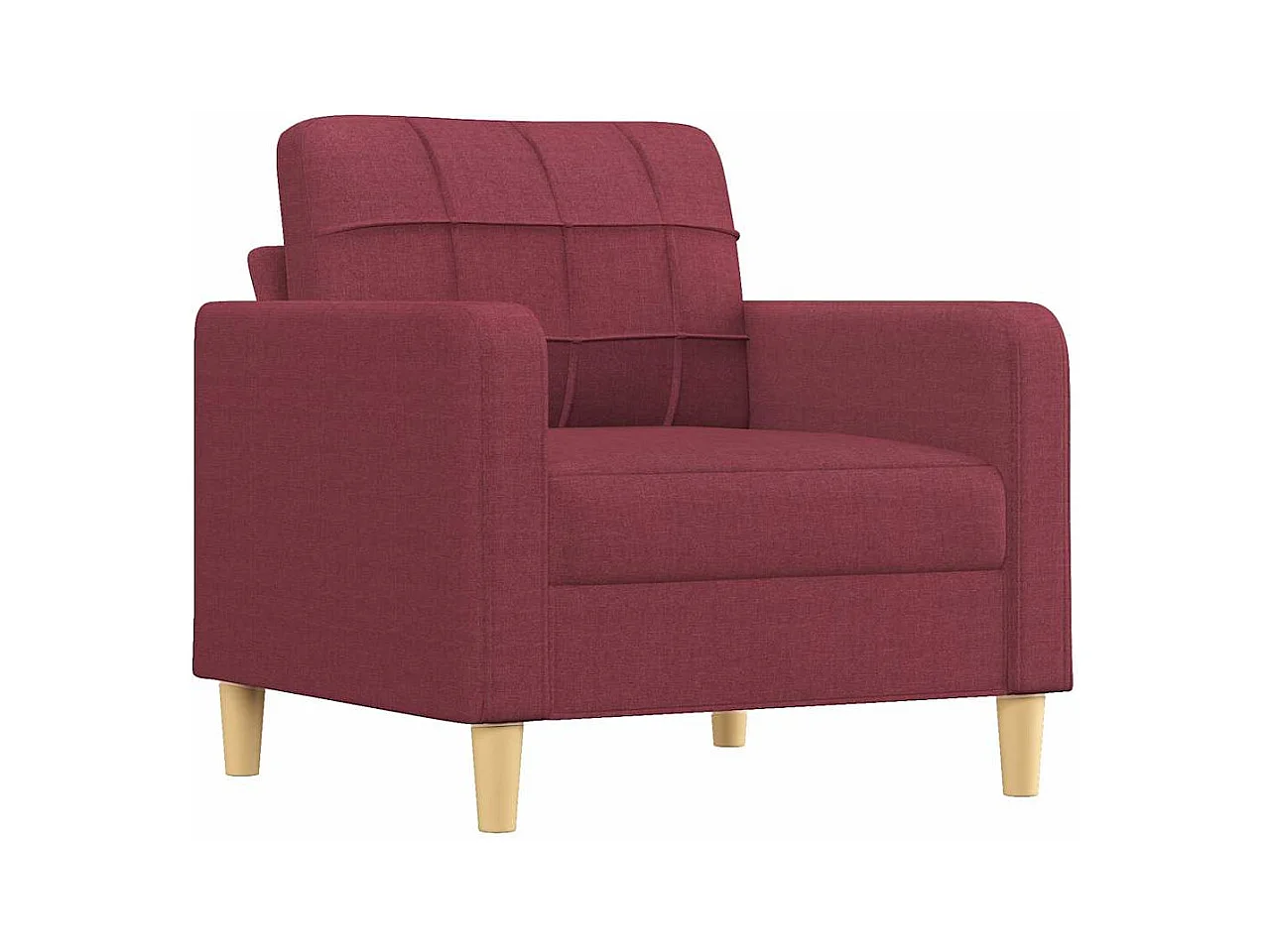 Burgunderroter Sessel 60 cm Stoff