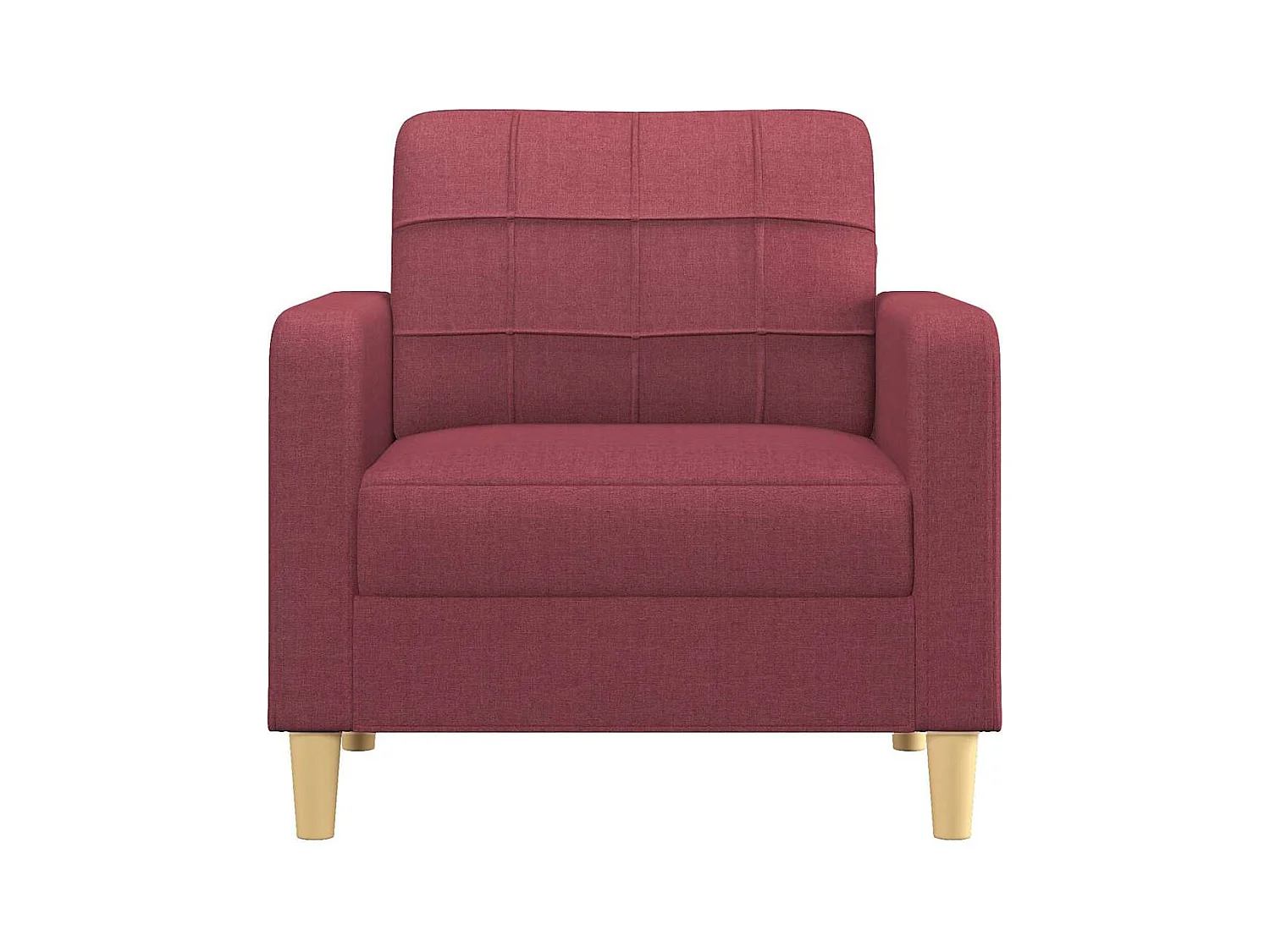 Burgunderroter Sessel 60 cm Stoff