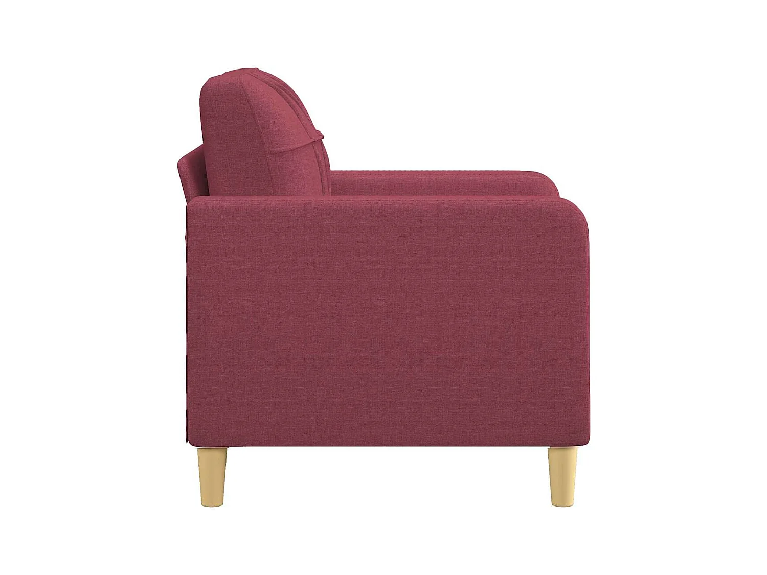 Burgunderroter Sessel 60 cm Stoff