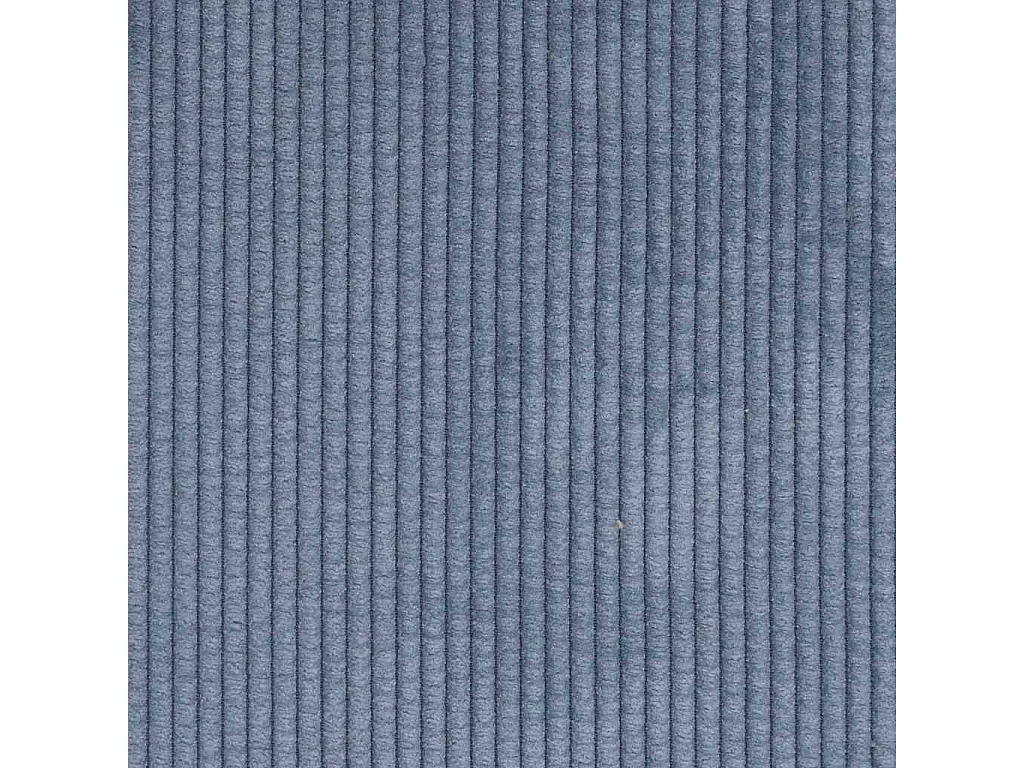 Canapé 2 places avec méridienne en L bleu 125 cm Lin